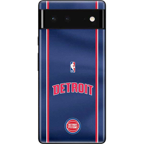 NBA Detroit Pistons Jersey Google Pixel 6 Skin
